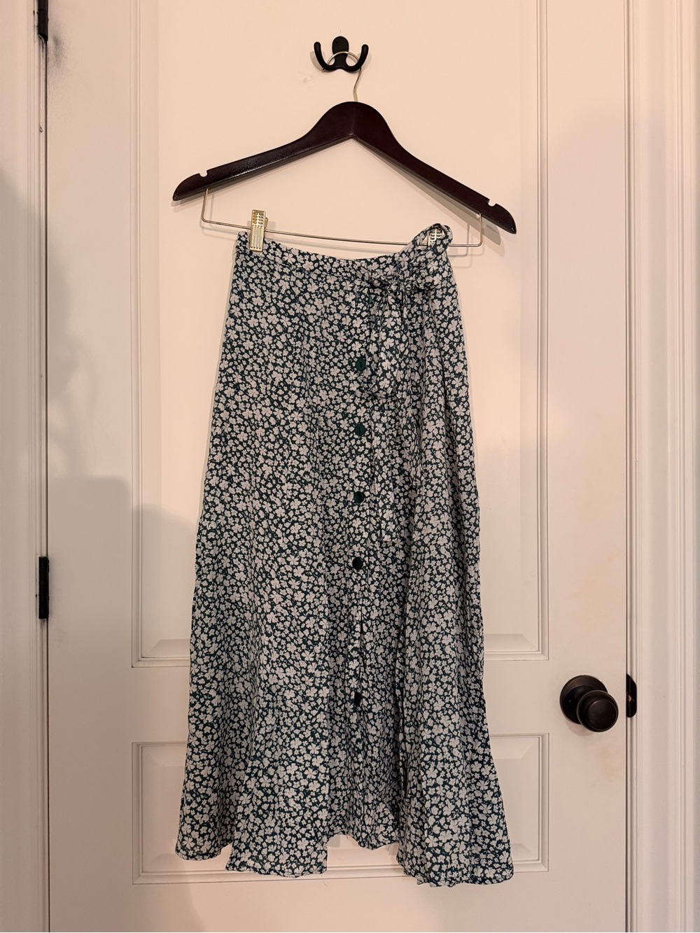 Oysho Floral Wrap Midi Skirt | S